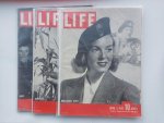 Redactie - Life magazine 1943 ( March,April, Sept - Waves, Montgommerey beret, Harvester )