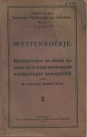 Nennstiehl, Pauline - Wettenboekje. Rechtsspreuken ten dienste der vrouw uit de meest voorkomende wetsbepalingen samengesteld