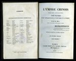 HUC, R.E. - Souvenirs d'un voyage dans La Tartarie et Le Thibet pendant les annees 1844, 1845 et 1846 (2 vols.) - L'Empire Chinois faisant suite a l'ouvrage intitule Souvenirs d'un voyage dans La Tartarie et Le Thibet (together 4 volumes=complete)