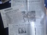  - Diana, 3 knipsels uit Franse kranten