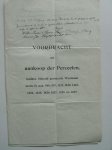 (zaanstreek). - Voordracht tot aankoop der perceelen, kadast.bekend gemeente Westzaan sectie B nos. 549, 557, 1421 t/m 1429.,