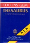 auteur niet vermeld - Collins Gem Thesaurus. A Dictionary of Synonyms