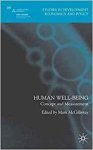 McGillivray, Mark - Human Well-Being: Concept and Measurement.
