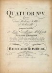 Romberg, Bernhard: - Quatuor no. V, [VI, VII] pour deux violons, alto, et violoncelle. Oe. 25 [handschr. bei Nr. 3:] No. 3