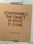 Maassen, Lucas - Conceivably, the object is what it seems.