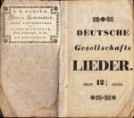 LIEDEREN - Deutsche Gesellschafts Lieder. Prijs 12½ cents.