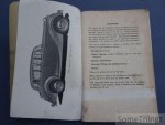 N/A. -Thriumph Cars. - Triumph 1800. Instruction book. 1955