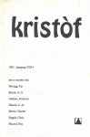 Buurt, Gerard van, et al. [redactie] - Kristof; jaargang VIII [1993] - nrs. 1 t.m. 4 [compleet]