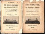 HARTERINK, G.J. / MOOK, M.W. - De locomotief. Hare samenstelling en behandeling. Een hand- en leerboek voor machinisten en leerlingen bij spoor- en tramwegen en voor allen, die de locomotief in hare Onderdeelen wenschen te kennen.