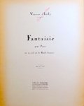 Indy, Vincent d`: - Fantaisie pour piano sur un vieil air de Ronde française [Op.99]