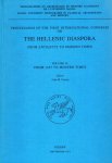 Fossey, J.M. (ed). - Proceedings of the First International Congress on the Hellenic Diaspora from Antiquity to Modern Times. Vol. I: From Antiquity to 1453; Vol. II. From 1453 to modern times.