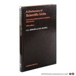 Jerrard, H.G., McNeill, D.B. - A Dictionary of Scientific Units, including dimensionless numbers and scales. 5th edition.