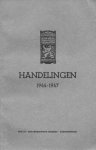 Diversen - Handelingen van het Provinciaal Genootschap van kunsten en wetenschappen in Noord-Brabant 1944-1947
