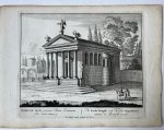 Unknown engraver, Pieter Schenk (1660-1713) - [Antique print, etching/ets] TEMPLUM PACIS... Views of Rome [Set title] (Vredestempel ter ere van Pax, Forum Pacis, Forum Vespasiani), published 1705, 1 p.