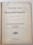Rheinschiffs-Register-Verband (Hrsg.): - Statistischer Auszug aus dem Rheinschiffs-Register : 16. Ausgabe :