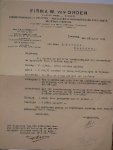 (genealogie, zaanstreek) - Brief aan D. Kramer, Zaandam, betreffende hypotheek pand Jong Arnoldusstraat.
