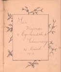 Auteur (onbekend) - Boekje met de handtekeningen van 42 vrienden (ca. 1898 - 1914). Zie EXTRA!