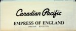 Canadian Pacific - Deckplan Canadian Pacific Empress of England