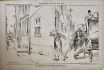 Braakensiek, Johan (1858-1940) - [Original lithograph/lithografie by Johan Braakensiek] Burgerplicht en de Liberale Unie, 8 November 1896, 1 pp.