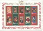  - 1000 Jahre Österreich. Briefmarken-Block Nr. 12 postfrisch, Österreich