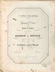 Osborne, G.A. & Ch. de Bériot: - [Op. 56] Grand duo pour piano et violon sur les plus jolis motifs du Barbier de Seville, opéra de G. Rossini. Op. 56. 43e. Livre de duos