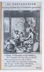 Luyken, Jan (1649-1712) and Luyken, Caspar (1672-1708) - Antique print/originele prent: De Zeevemaaker/The Siever.