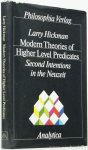 HICKMAN, L. - Modern theories of higher level predicates. Second intentions in the Neuzeit.