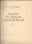 Peet, C v.d. - missa Te Deum Laudamus voor S S A T T Ben orgel