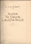 Peet, C v.d. - missa Te Deum Laudamus voor S S A T T Ben orgel