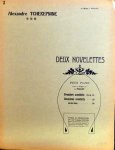 Tscherepnin, Alexander: - Deux novelettes pour piano. Revue et doigtées par I. Philipp