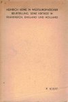 Kieft, P. - Heinrich Heine in westeuropaïscher Beurteilung. Seine Kritiker in Frankreich, England und Holland