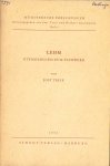 Trier, J. - Lehm : Etymologien zum Fachwerk