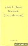Haasse, Hella S. - Kwaliteit (een verkenning)