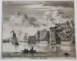 Vinne, Jan Vincentsz. van der (1663-1721) - [Antique etching] De Hofstede Sparenhout [set: ‘Gesiten buyten Haarlem’], 1650-1700.