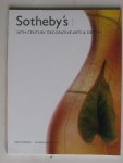 Catalogus Sotheby's - 20th Decorative Arts & Design
