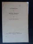 Waals Jr, J.D.van der - Levensbericht van Pieter Zeeman [1865-1943]