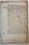  - [MANUSCRIPT, GRAVENHAGE, VAN WIJNGAARDEN, ZOETE] Sententie van het Hof van Holland d.d. Gravenhage 26-10-1556 in de zaak tussen Jan Zoete en Gijsbert van Wijngaarden, baljuw van Gravenhage, manuscript (kopie uit 1659,getekend W. Dedel), folio,...