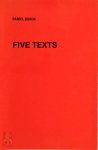 Daniel Buren - Five Texts