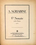 Skrjabin, A.: - [Op. 53] 5me sonate pour piano op. 53