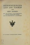 Miek Janssen 27646 - Herinneringen aan Jan Toorop Met drie krabbels en een reproductie naar een geschilderd portret door de schrijfster en 13 illustraties