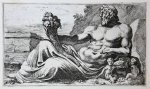 Perrier, François (1594-1649) - [Antique print, etching/ets, Rome] The Tiber [‘Segmenta nobilium signorum et statuarum.’], published 1638.