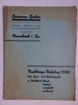 N.n.. - Hermann Hecker Kommandit-Gesellschaft. Metall-, Blech- und Lackierwarenfabrik. Nachtrags-Katalog 1936 über Haus- und Küchengeräte in Weißblech, blank, lackiert, vernickelt, verchromt. N.n.. - Hermann Hecker Kommandit-Gesellschaft. Metall-, Blech- und Lackierwarenfabrik. Nachtrags-Katalog 1936 über Haus- und Küchengeräte in Weißblech, blank, lackiert, vernickelt, verchromt.