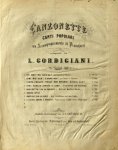 Gordigiani, Luigi: - Canzonette. Canti popolari con accompagnamento di pianoforte composte de L. Gordigiani. 6: Santa Lucia