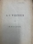 QUACK,  H.P.G., - A.C. Wertheim.1832-1897