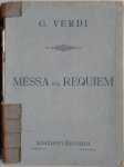 Verdi Guiseppe - Messa da Requiem Riduzione per Canto e Pianoforte Michele Saladino Met programmaboekje uitvoering opera concert Uithoorn