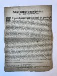 '--- - [Printed publication 1640, 80 year old war, Wezel/Wesel] Extract uyt seker missive gedateert den 11 July binnen Wesel 1640. 's-Gravenhage, L. Breeckeveldt, 1640.