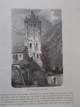 antique print (prent) - Het klooster te Martigny.