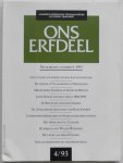 Deleu Jozef, Niessen Frits - Ons Erfdeel Algemeen Nederlands tweemaandelijks Cultureel Tijdschrift 36e jaargang 1993 nummer 4
