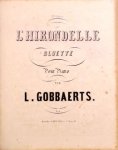 Gobbaerts, L.: - L`hirondelle. Bluette pour piano. 2ème édition