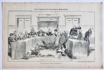 Braakensiek, Johan (1858-1940) - [Original lithograph/lithografie by Johan Braakensiek] Het Vredesmaal der Confereerende Mogendheden, 9 Juli 1899, 1 pp.
